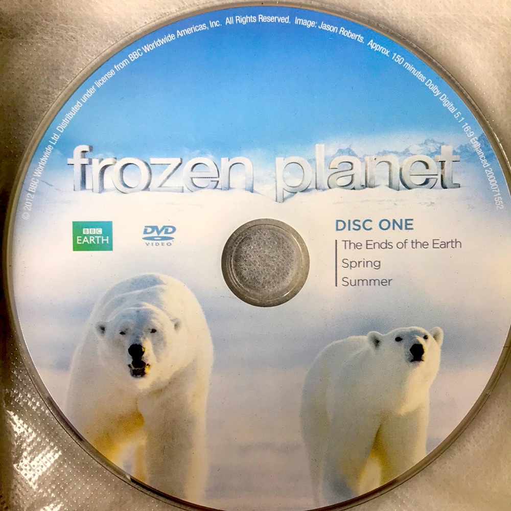 BBC Earth Documentary DVD Frozen Planet